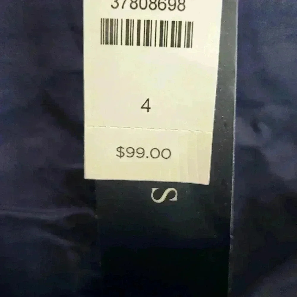 Talbots NWT New Womens Navy Blue White Polka Dot Pattern A Line Skirt Size 4 - Picture 7 of 10